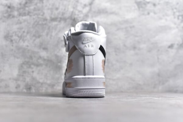 NiKe Air Force 1'07 Mid Hand drawn in white, black, and brown    CW2289-111 - Image 6