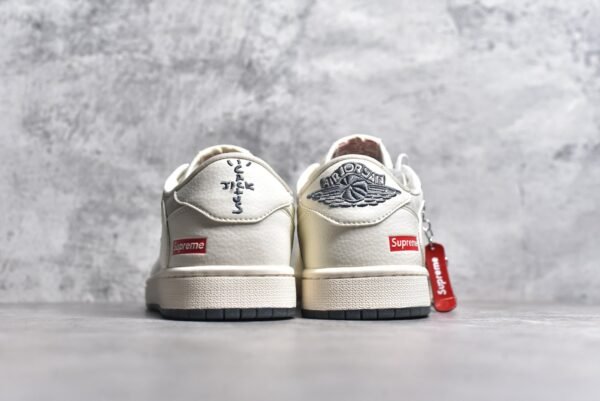 Travis Scott x Fragment Design x Air Jordan 1 Low OG SP Supreme joint-off-white and gray    BB7518-001 - Image 5