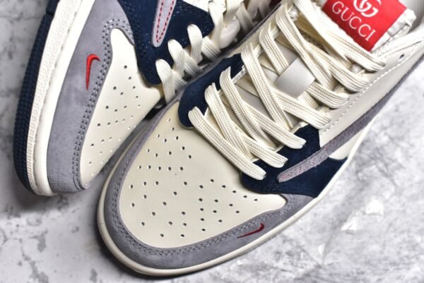 Travis Scott x Fragment Design x Air Jordan 1 Low OG SP Gucci collaboration - multi-color stitching     DM7866-039 - Image 8