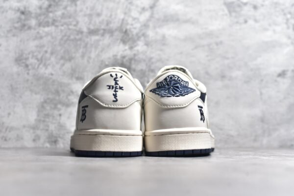 Travis Scott x Fragment Design x Air Jordan 1 Low OG SP Burberry joint-off-white navy    BB6588-312 - Image 5