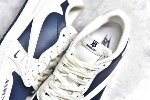 Travis Scott x Fragment Design x Air Jordan 1 Low OG SP Burberry joint-off-white navy    BB6588-312 - Image 9