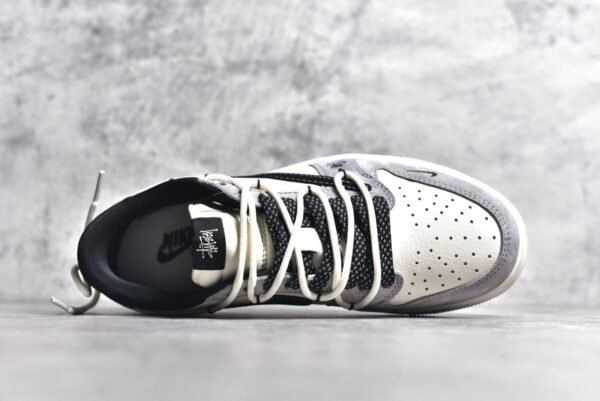 Travis Scott x Fragment Design x Air Jordan 1 Low OG SP -Black hook double drawstring    SJ0086-139 - Image 3