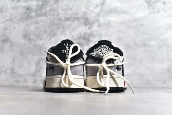 Travis Scott x Fragment Design x Air Jordan 1 Low OG SP -Black hook double drawstring    SJ0086-139 - Image 4