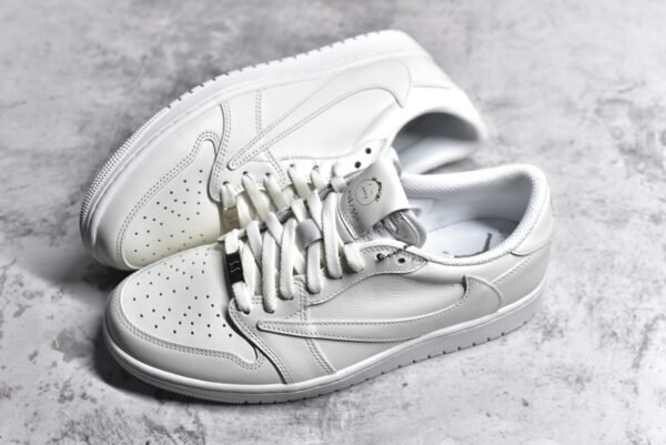 Travis Scott x Air Jordan AJ1 Low OG SP TS Limited to relatives and friends Pure white    TD1228-111 - Image 7