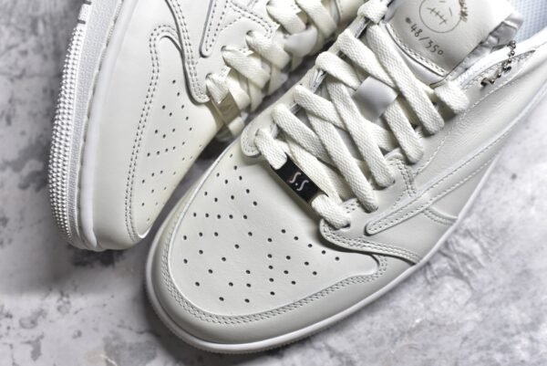 Travis Scott x Air Jordan AJ1 Low OG SP TS Limited to relatives and friends Pure white    TD1228-111 - Image 8