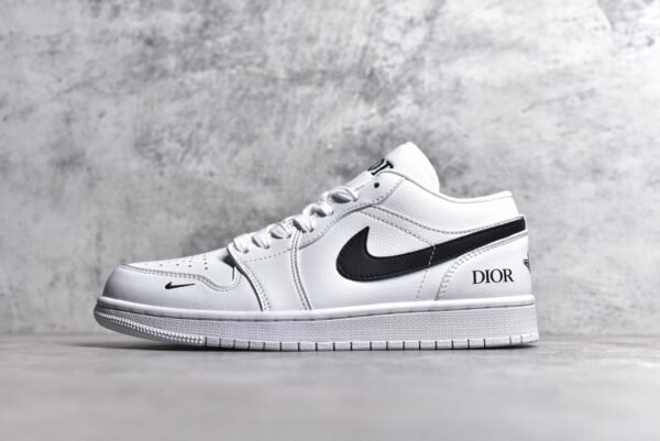 Air Jordan AJ1 Low DIAO white and black custom color scheme   LJ6688-010