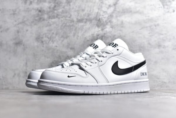 Air Jordan AJ1 Low DIAO white and black custom color scheme   LJ6688-010 - Image 3