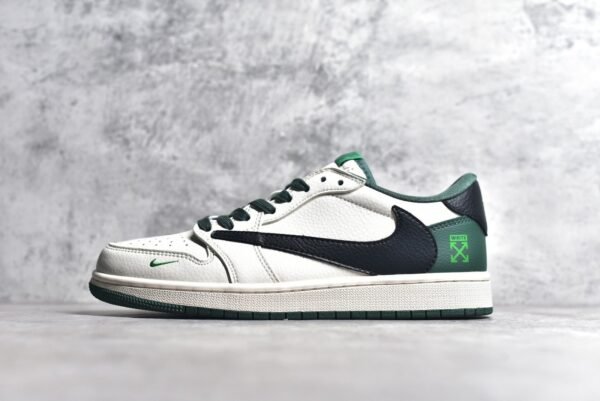 TS x Air Jordan AJ1 Low Customized color scheme with inverted hook    JJ5288-011