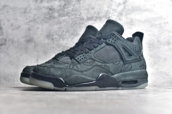 KAWS x Air Jordan AJ4  Graffiti collaboration in black and green    930155-001 - Image 3