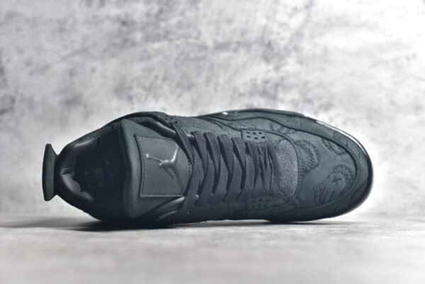 KAWS x Air Jordan AJ4  Graffiti collaboration in black and green    930155-001 - Image 4