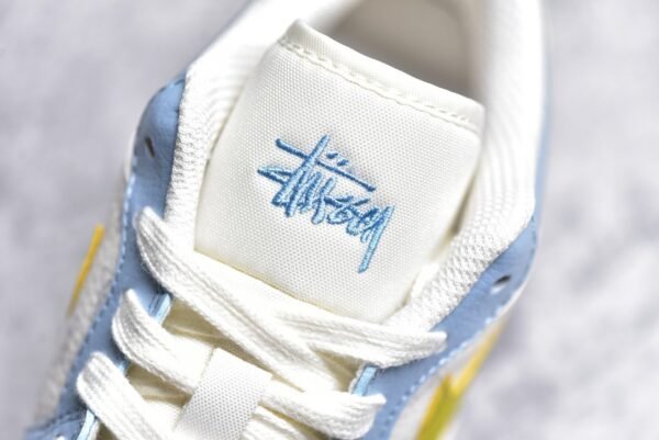 Air Jordan 1 Low AJ1 Stuxi Collaboration - Blue Gold High end Customization    WG8850-007 - Image 6