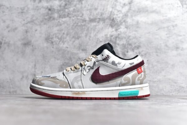 Air Jordan AJ1 Low Customized color matching of Chinese Loong    553560-066