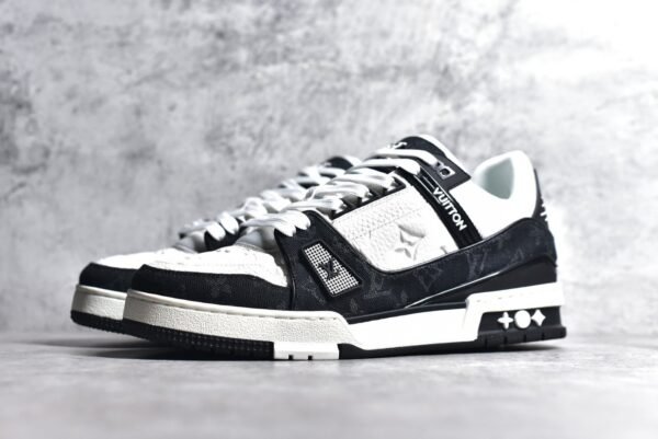 Louis Vuitton LV Trainer White Black     1A9JG9 - Image 2