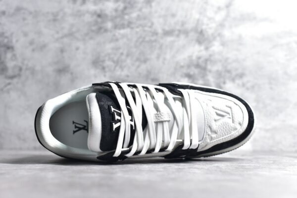 Louis Vuitton LV Trainer White Black     1A9JG9 - Image 4