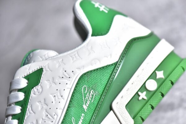 Louis Vuitton LV Trainer#54 Signature Green White    1AANFY - Image 18