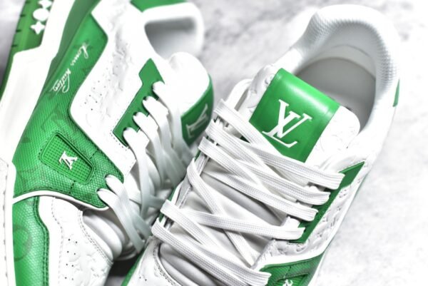 Louis Vuitton LV Trainer#54 Signature Green White    1AANFY - Image 7