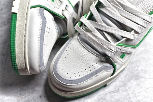 Louis Vuitton LV Trainer#54 Signature White Green      1ABNIS - Image 7