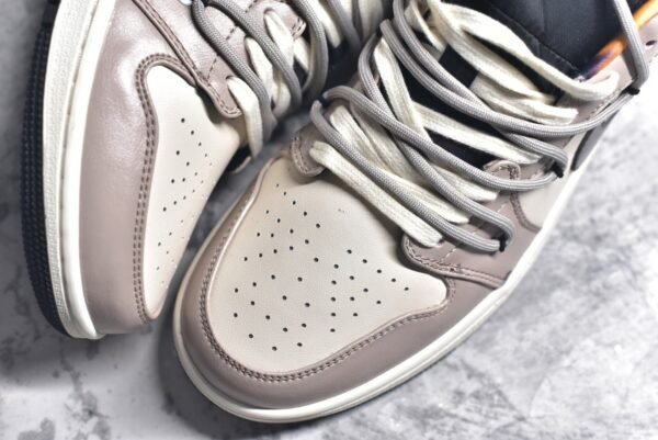 Air Jordan AJ1 Low Customized brown color scheme    DQ8421-001 - Image 6