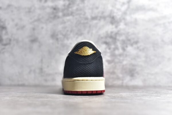 Trophy Room x Air Jordan AJ1 Low Jordan's son collaborates in white, black, and red    FN0432-100 - Image 14