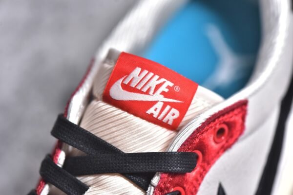 Trophy Room x Air Jordan AJ1 Low Jordan's son collaborates in white, black, and red    FN0432-100 - Image 7