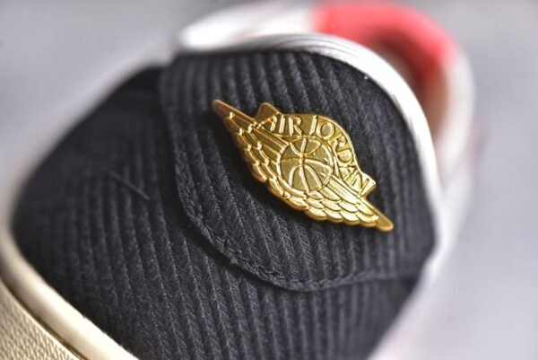 Trophy Room x Air Jordan AJ1 Low Jordan's son collaborates in white, black, and red    FN0432-100 - Image 9
