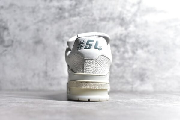 Louis Vuitton LV Trainer White Grey Signature  1A8WAV - Image 4