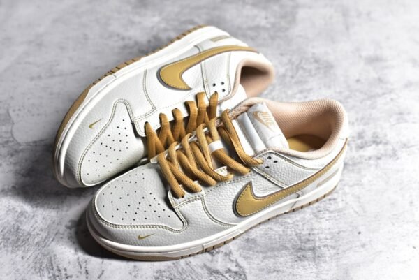 Nike Dunk Low x Supreme Customized color scheme in white and yellow    RM2308-236 - Image 4